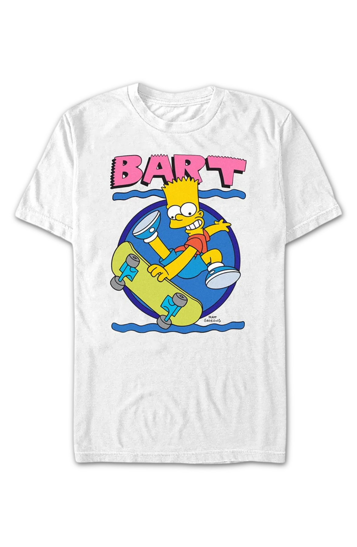 Bart Simpson Skateboard Simpsons T-Shirt - Image 2