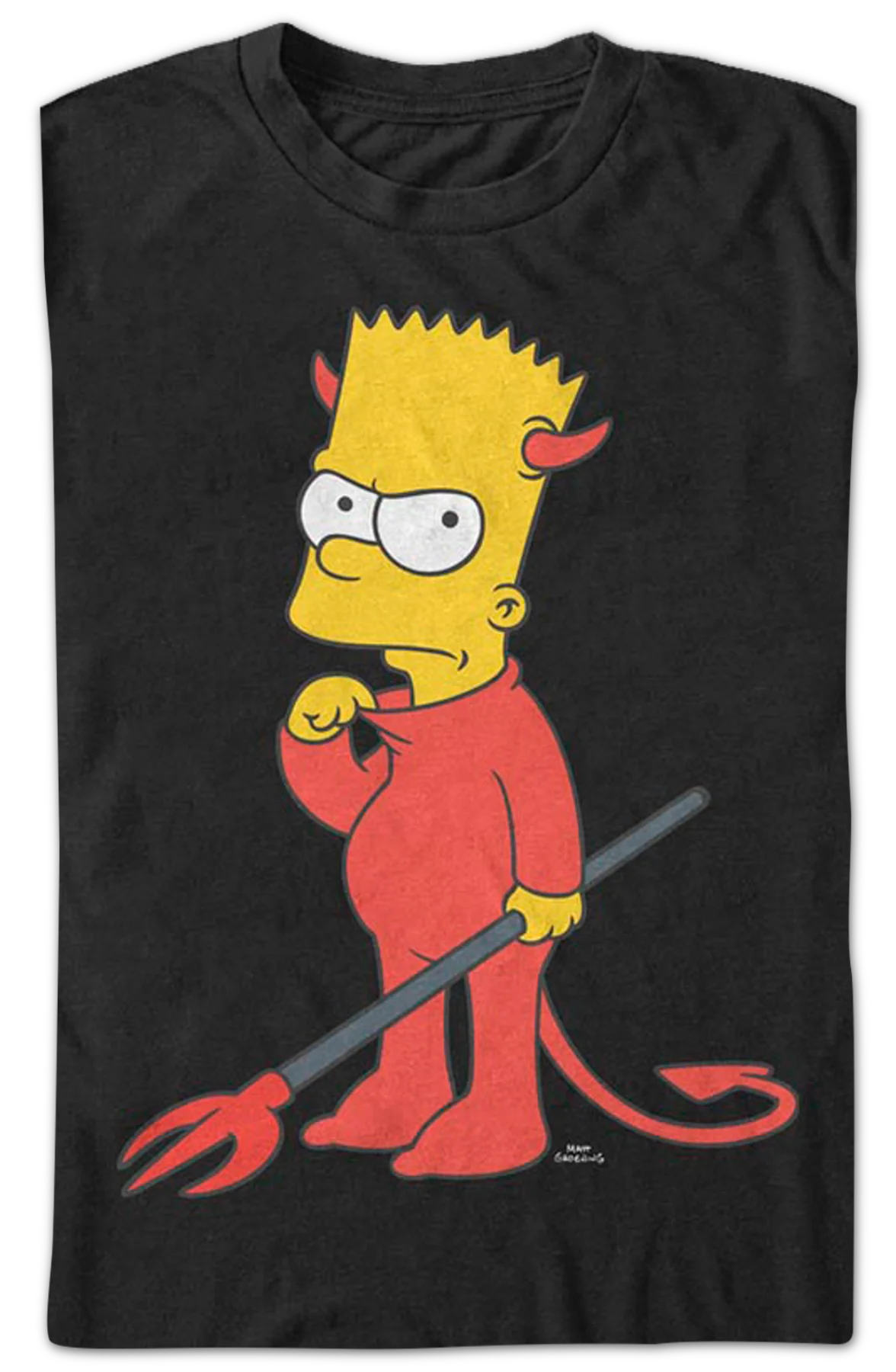 Bart's Devil Costume The Simpsons T-Shirt - Image 2