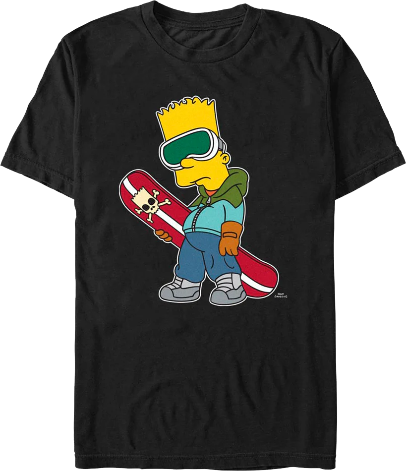 Bart's Snowboard Simpsons T-Shirt