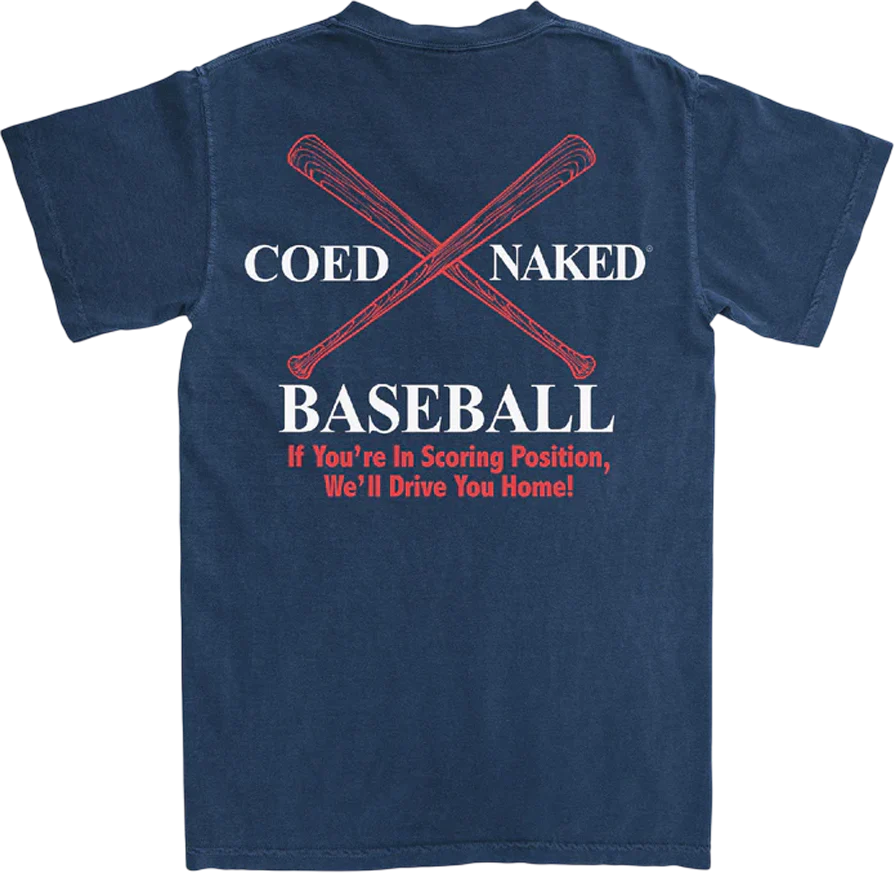 Baseball Coed Naked T-Shirt