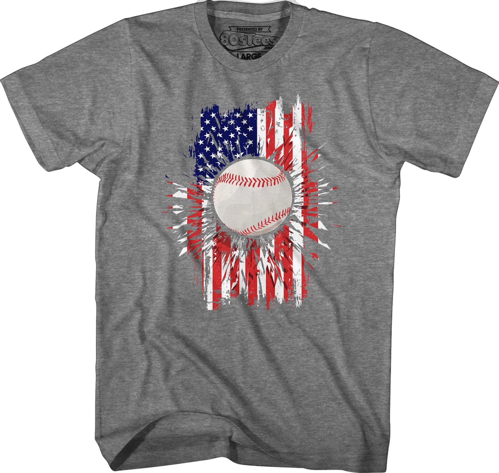 Baseball Flag T-Shirt - Image 3