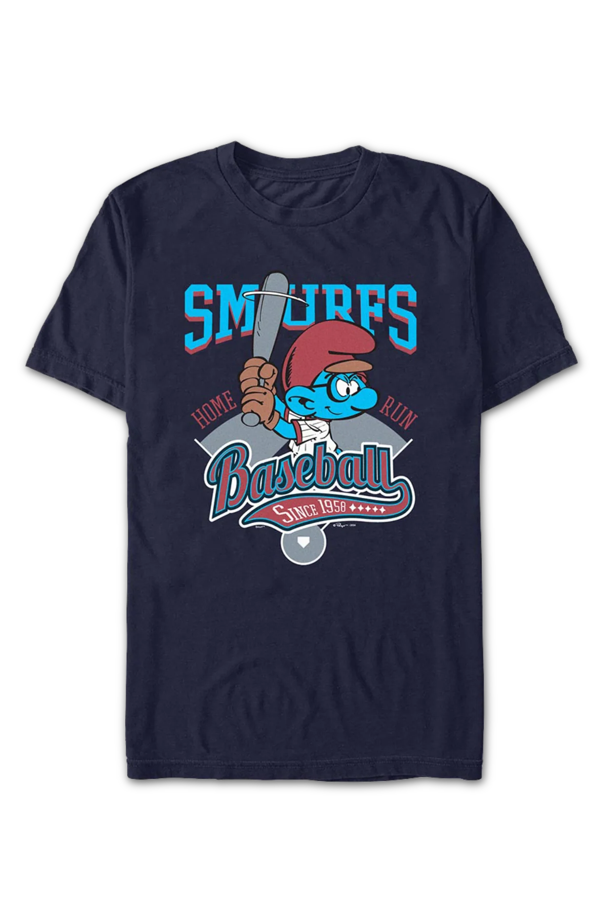Baseball Logo Smurfs T-Shirt - Image 2