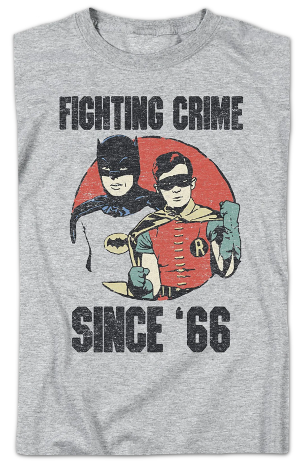 Batman And Robin Fighting Crime Since '66 DC Comics T-Shirt - Image 2