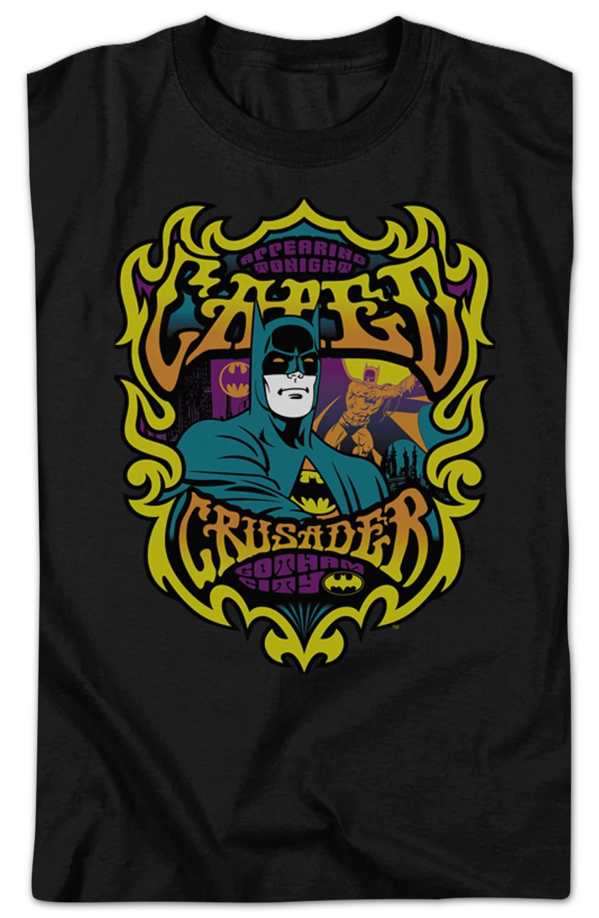 Batman Caped Crusader DC Comics T-Shirt - Image 2