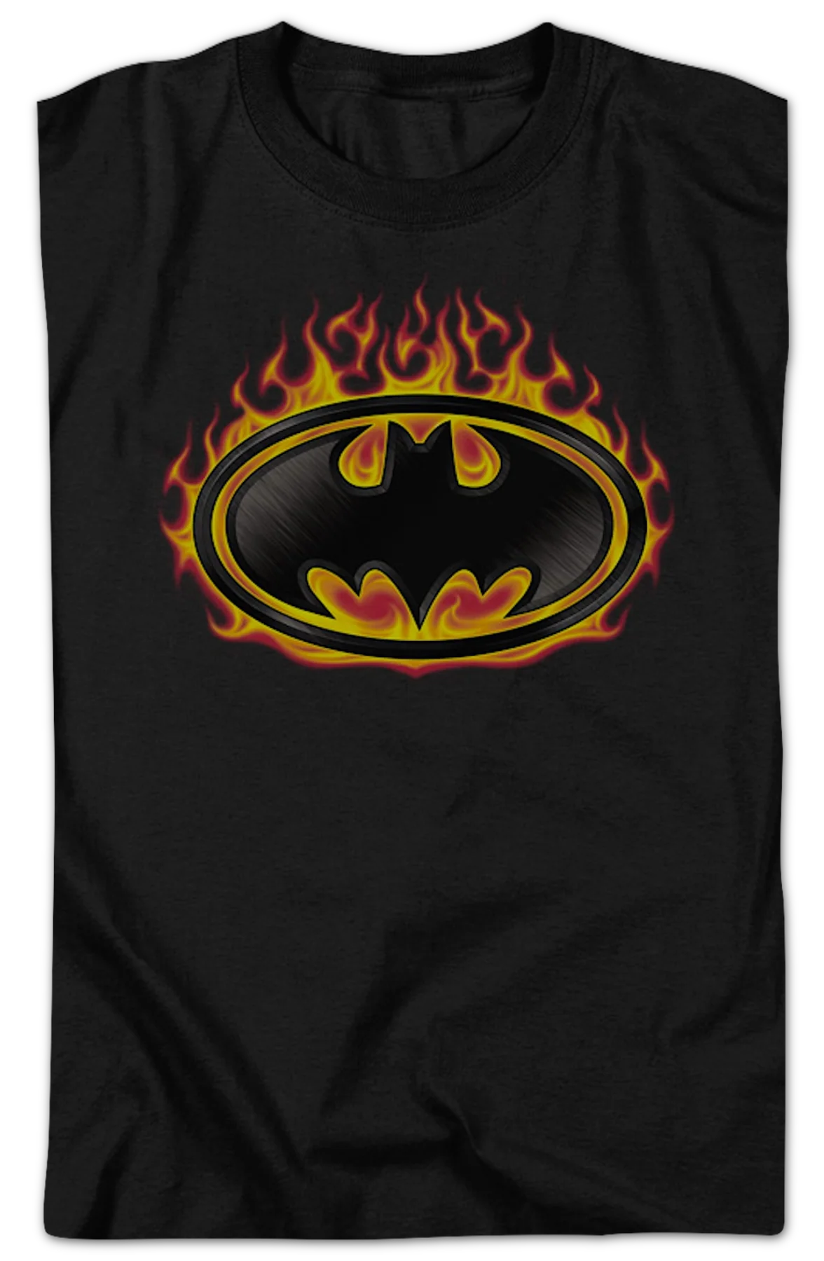 Batman Fire Logo DC Comics T-Shirt - Image 2