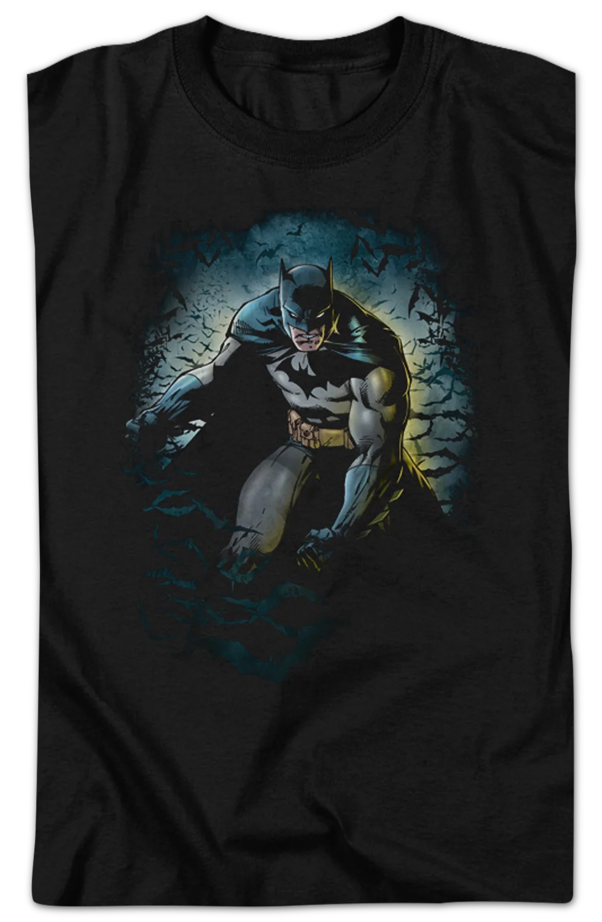 Batman In The Batcave DC Comics T-Shirt - Image 2