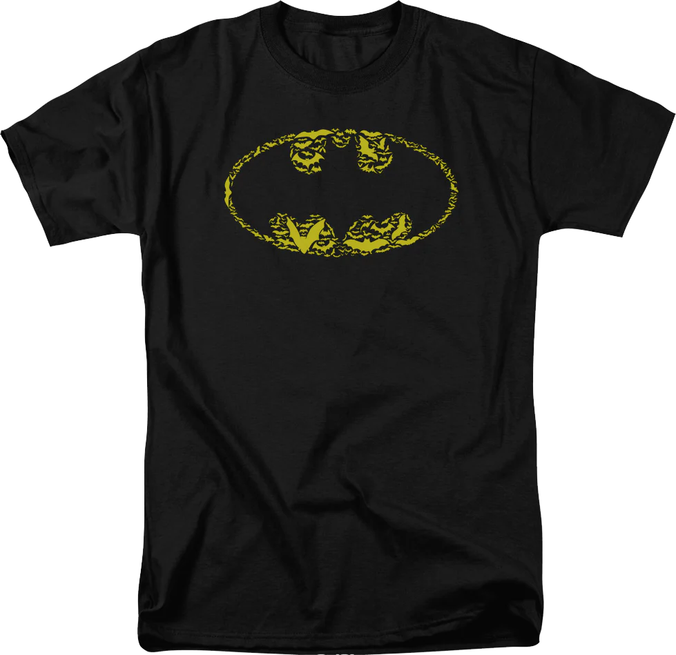 Batman Logo With Bats DC Comics T-Shirt
