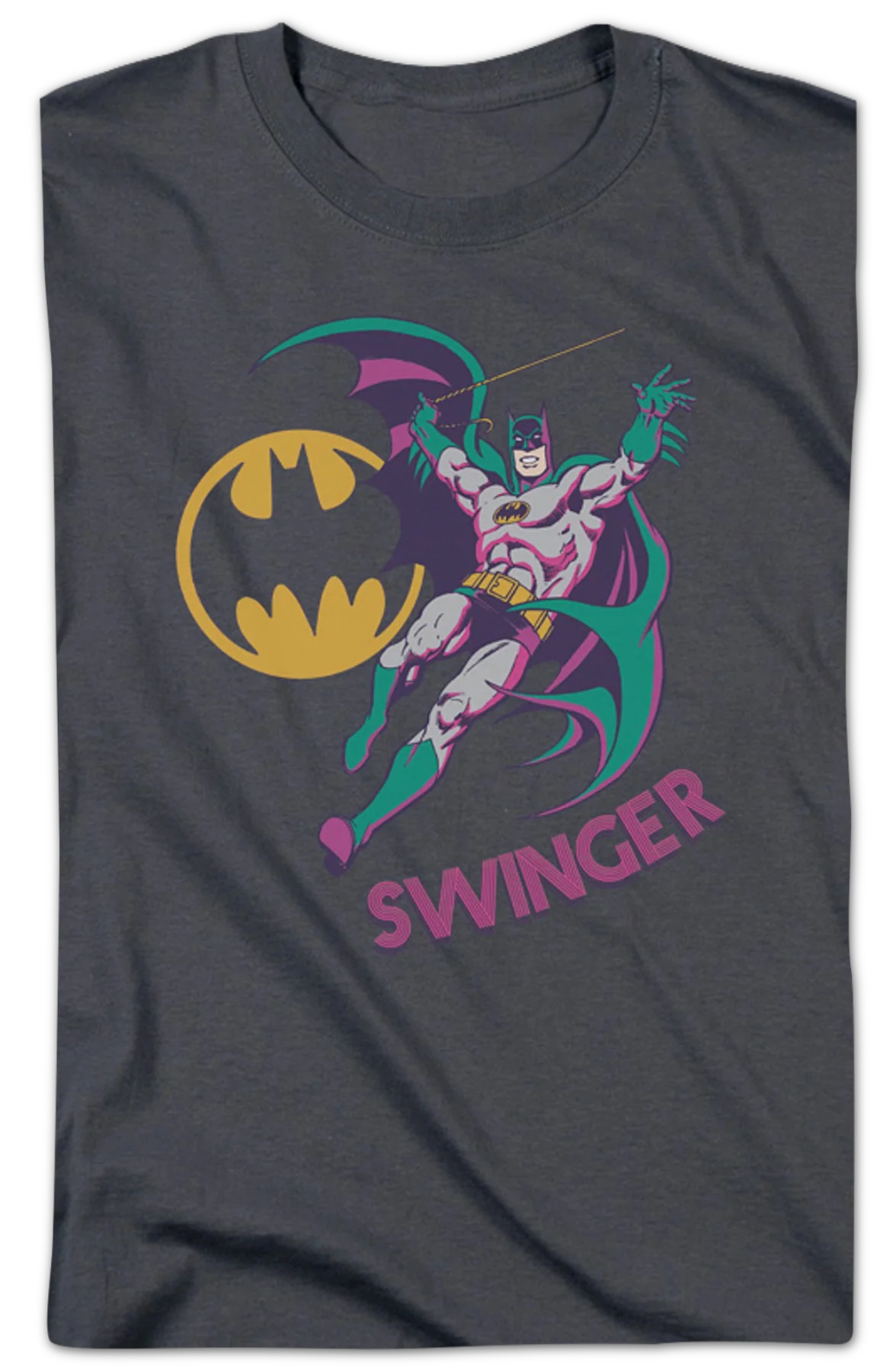 Batman Neon Swinger DC Comics T-Shirt - Image 2
