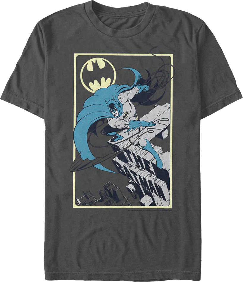 Batman Rooftop Batarang DC Comics T-Shirt