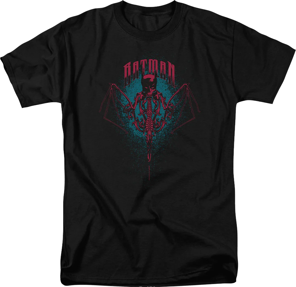 Batman Skeleton Logo DC Comics T-Shirt