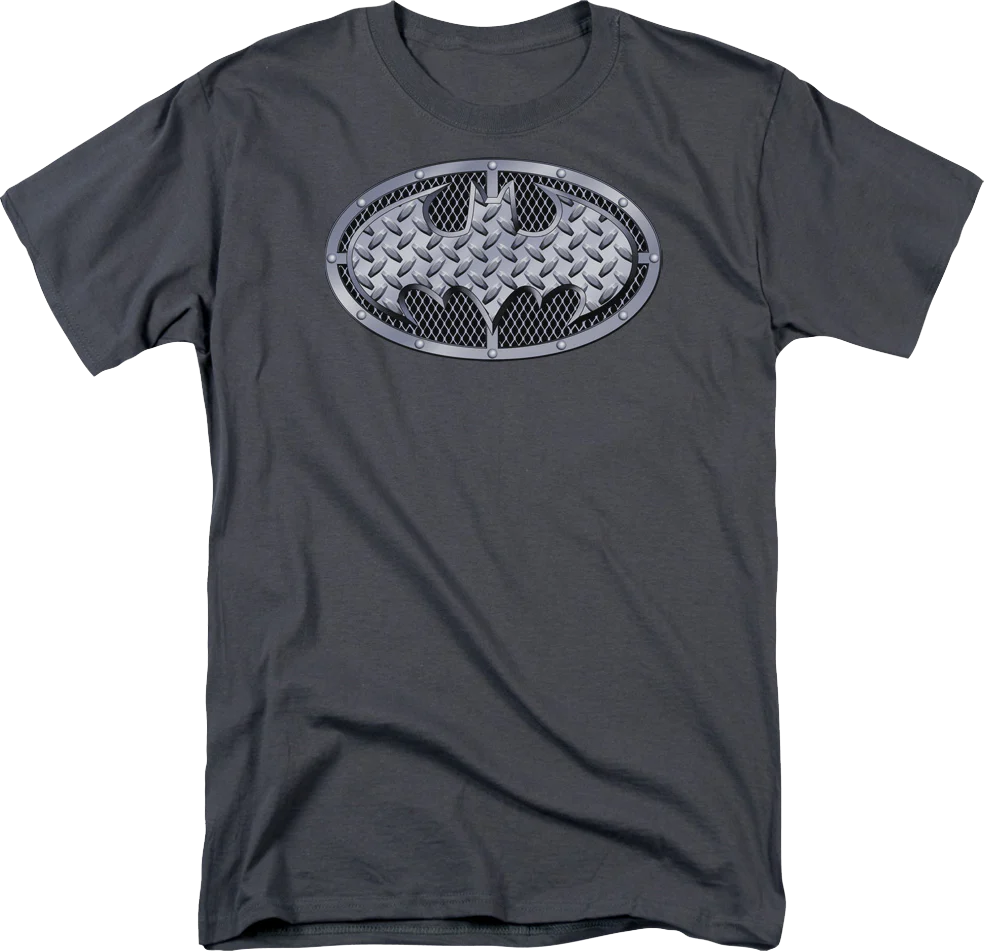 Batman Steel Mesh Logo DC Comics T-Shirt