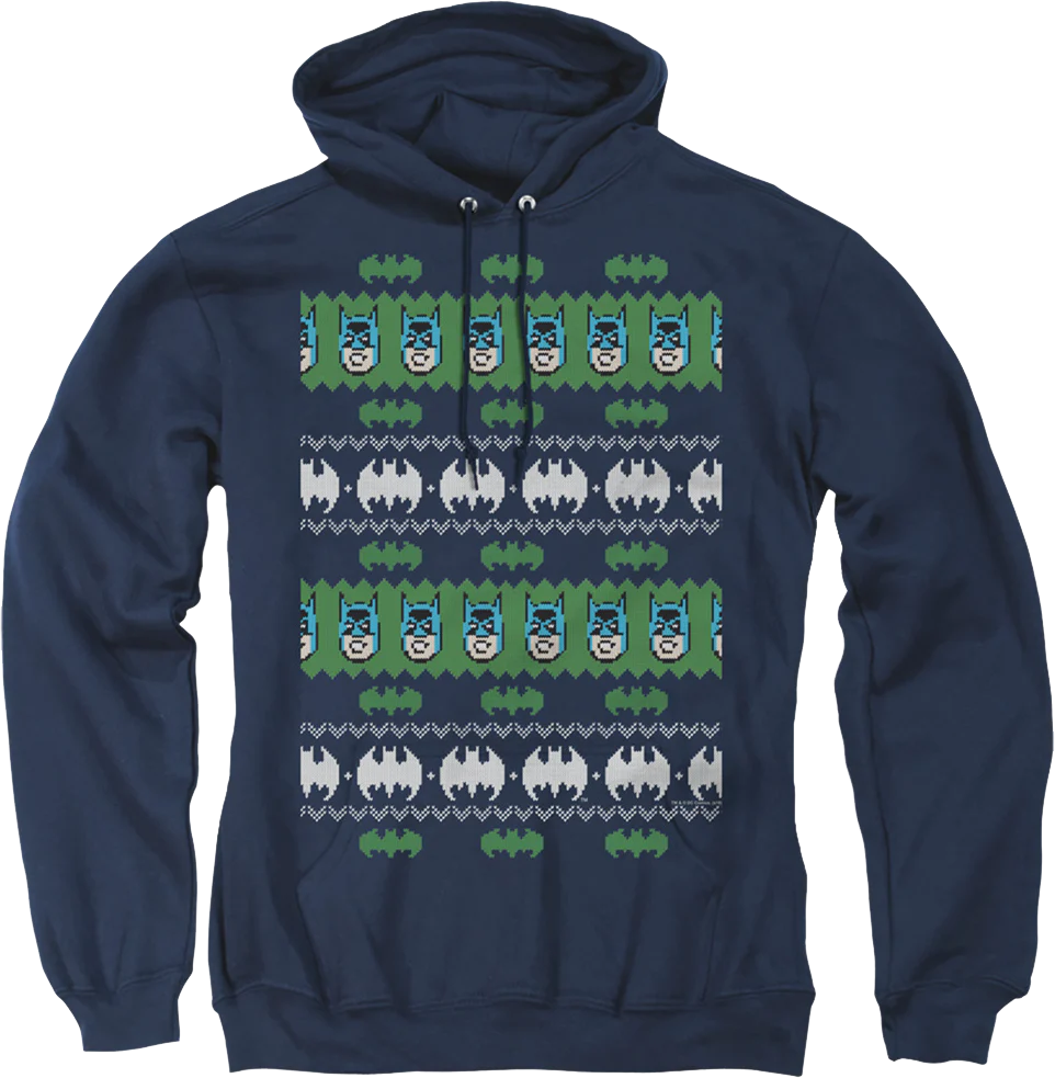 Batman Ugly Faux Knit DC Comics Hoodie
