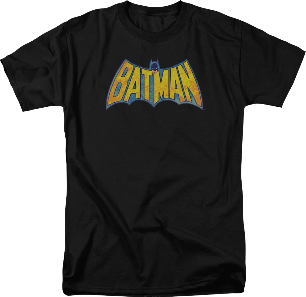 Batman Vintage Bat-Shaped Logo DC Comics T-Shirt