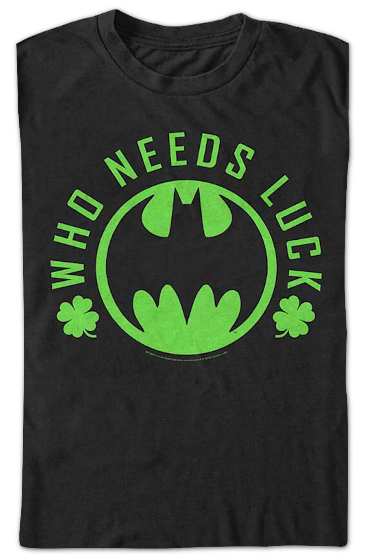 Batman Who Needs Luck DC Comics T-Shirt - Image 2