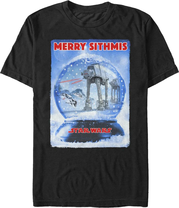 Battle of Hoth Snow Globe Star Wars T-Shirt