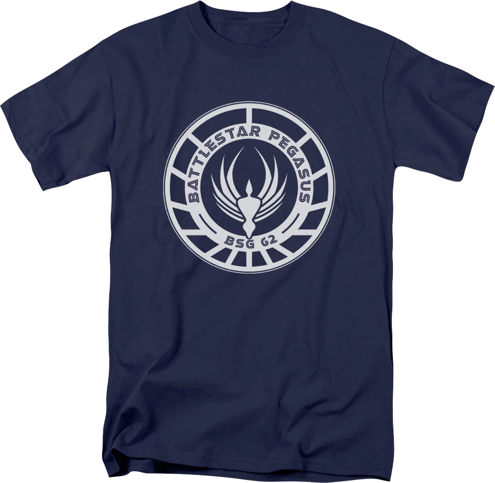 Battlestar Pegasus Badge Battlestar Galactica T-Shirt