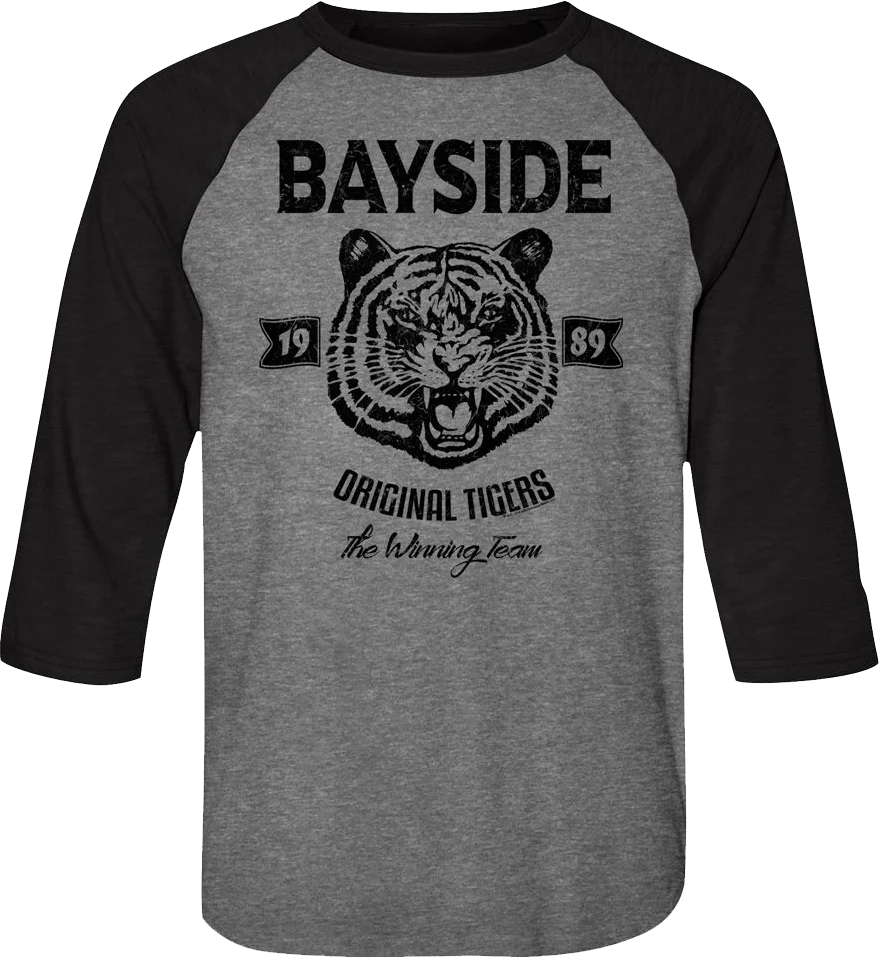 Bayside Tigers Saved By The Bell Raglan Baseball Shirt