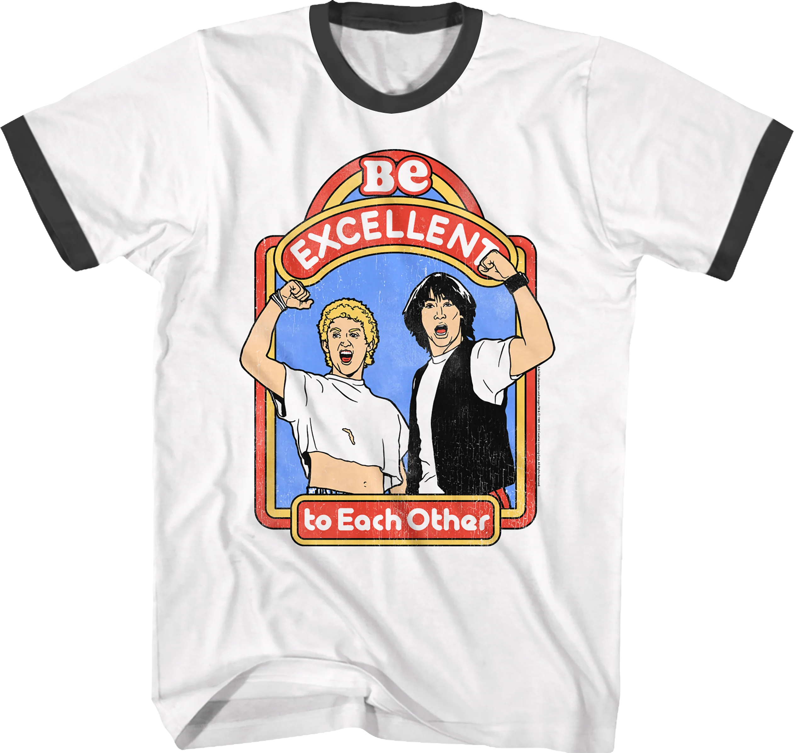 Be Excellent Bill and Ted's Excellent Adventure Ringer Shirt