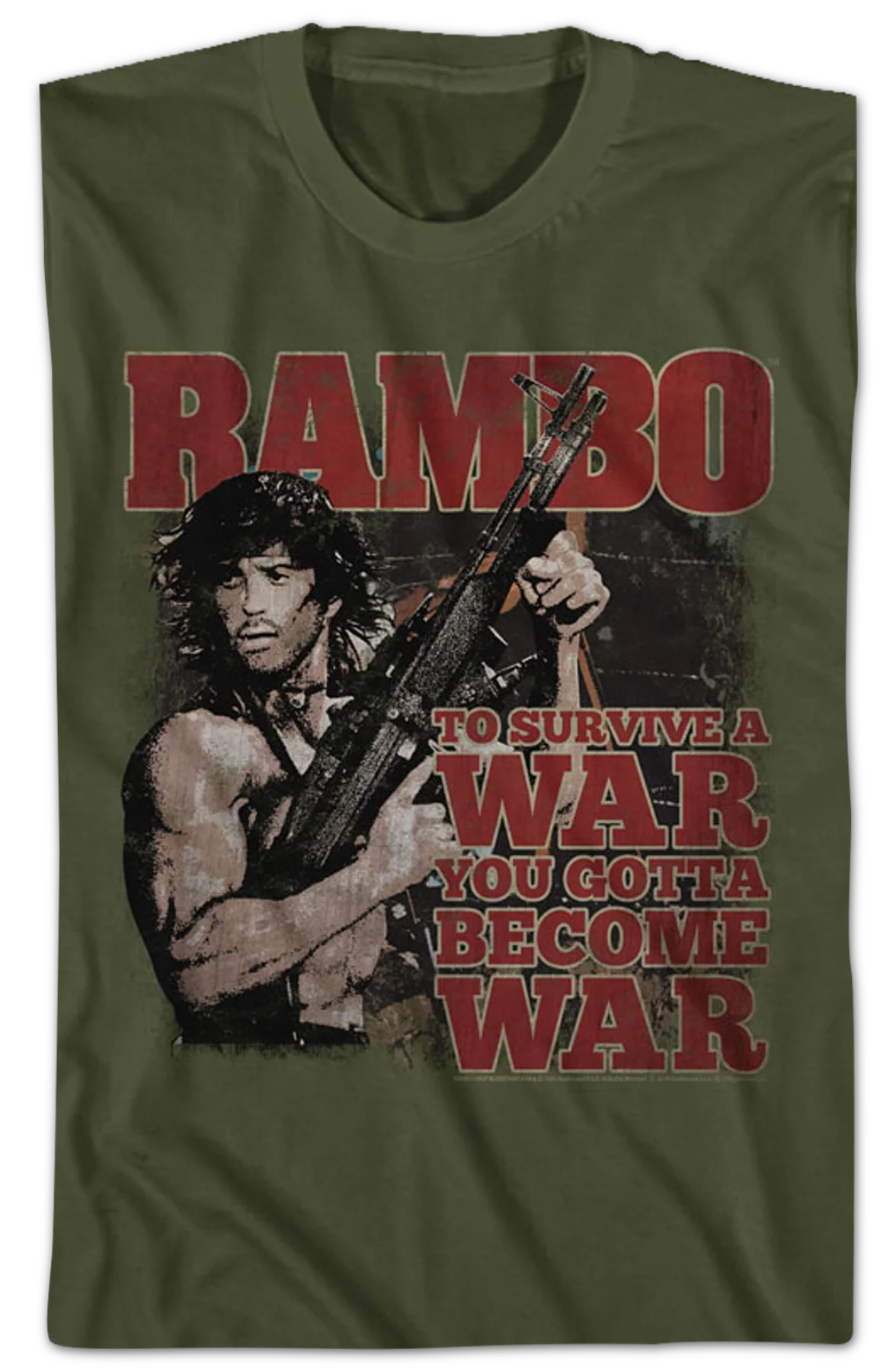 Become War Rambo T-Shirt - Image 2