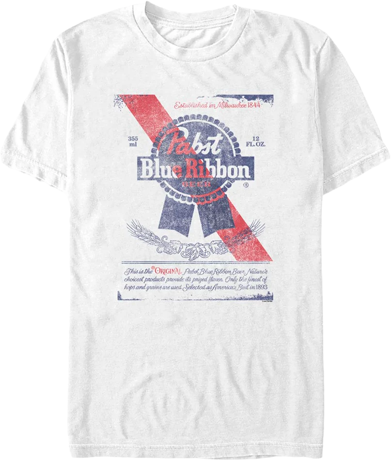 Beer Can Label Pabst Blue Ribbon T-Shirt