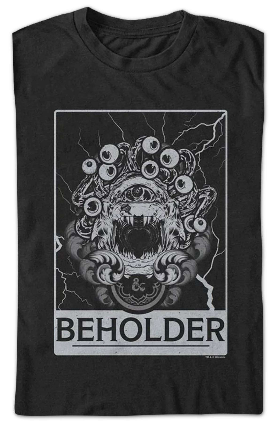 Beholder Lightning Storm Dungeons & Dragons T-Shirt - Image 2