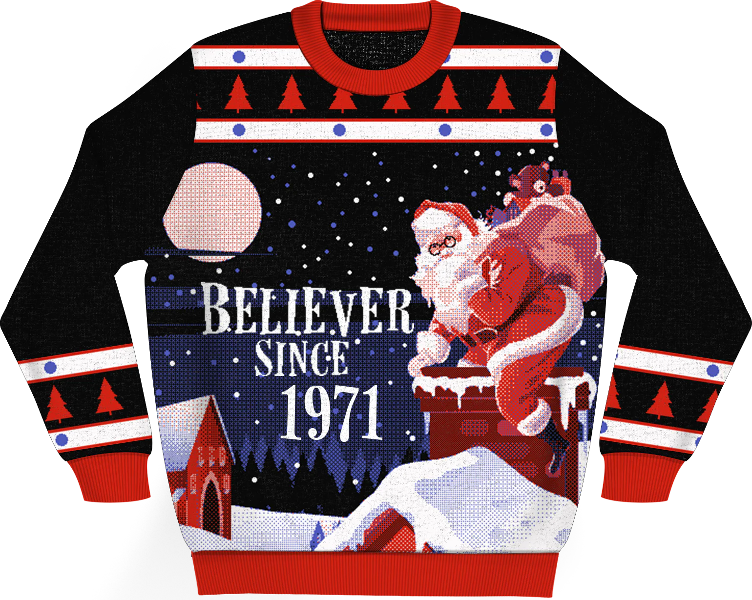 Believer Since 1971 Knitted Christmas Sweater
