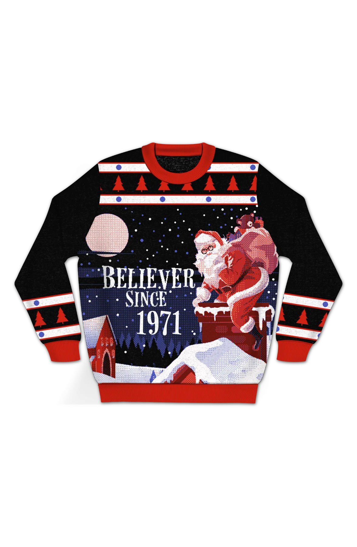 Believer Since 1971 Knitted Christmas Sweater - Image 2