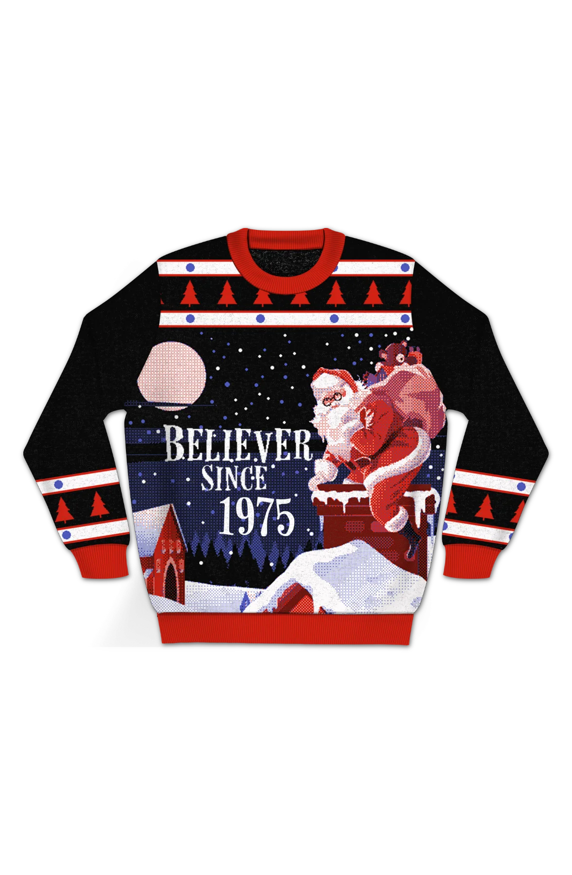 Believer Since 1975 Knitted Christmas Sweater - Image 2