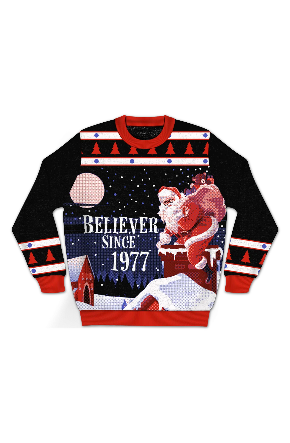 Believer Since 1977 Knitted Christmas Sweater - Image 2