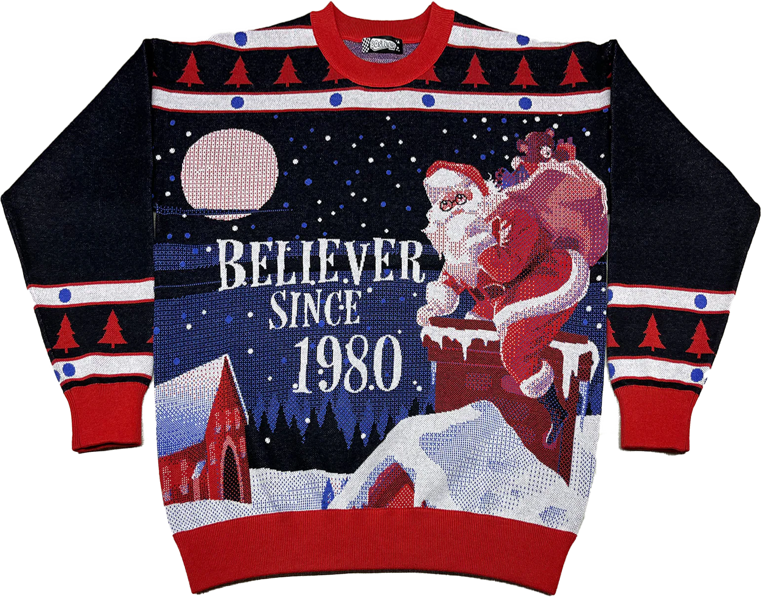 Believer Since 1980 Knitted Christmas Sweater