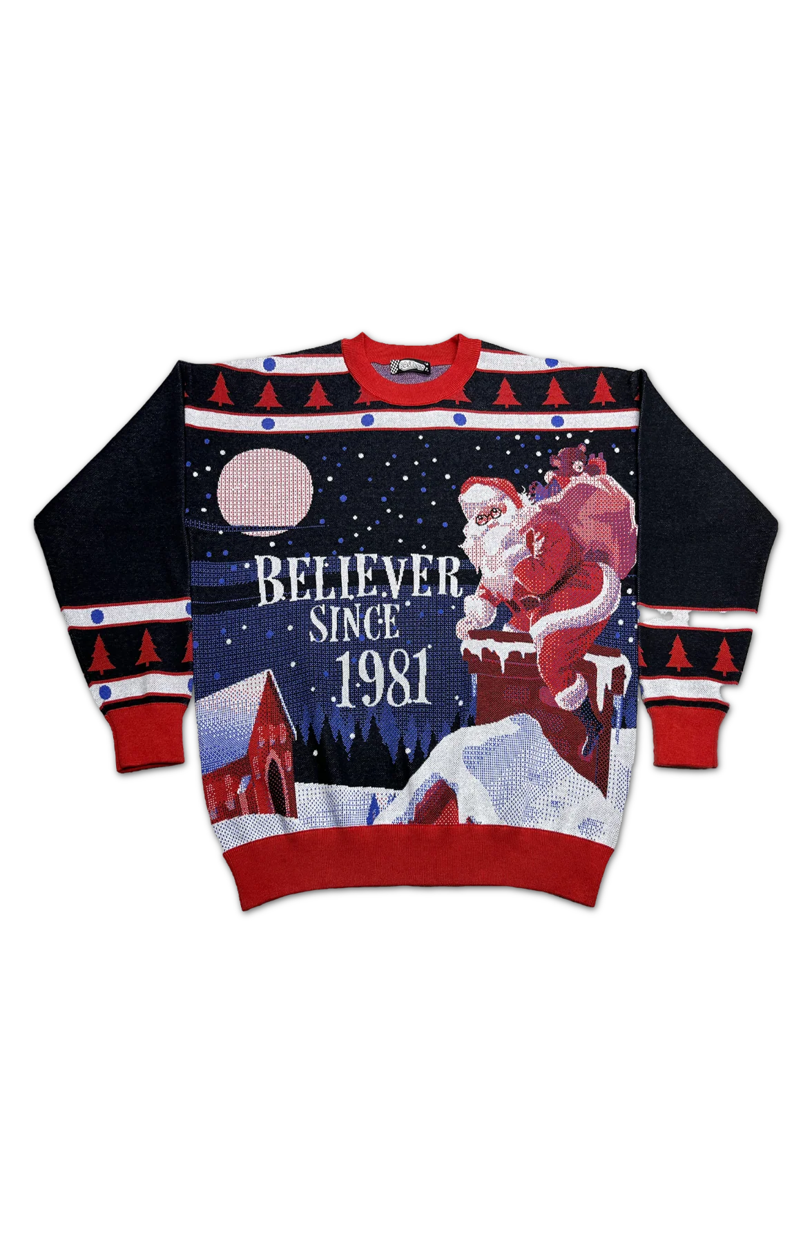 Believer Since 1981 Knitted Christmas Sweater - Image 2