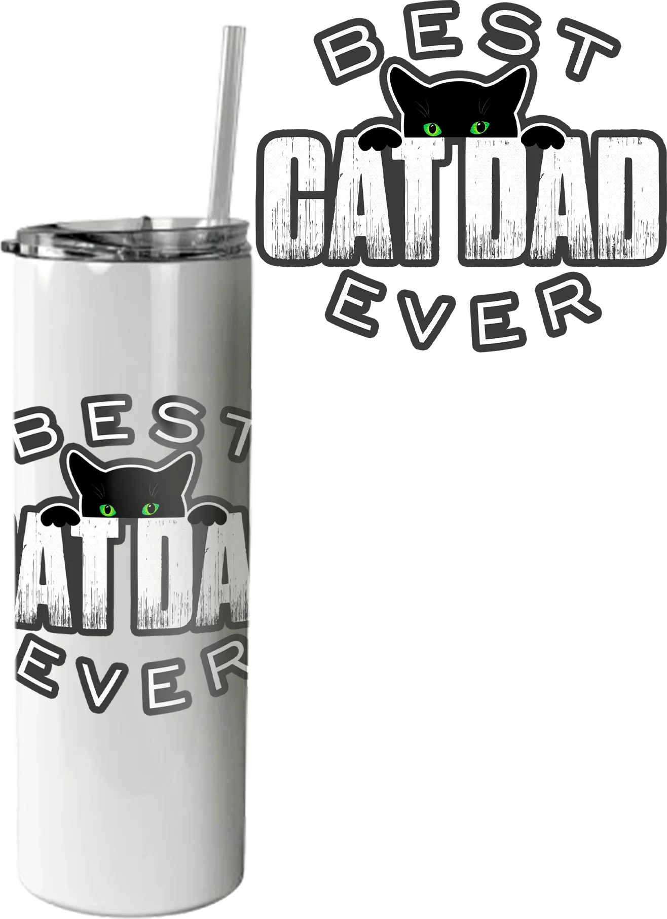 Best Cat Dad Ever Tumbler