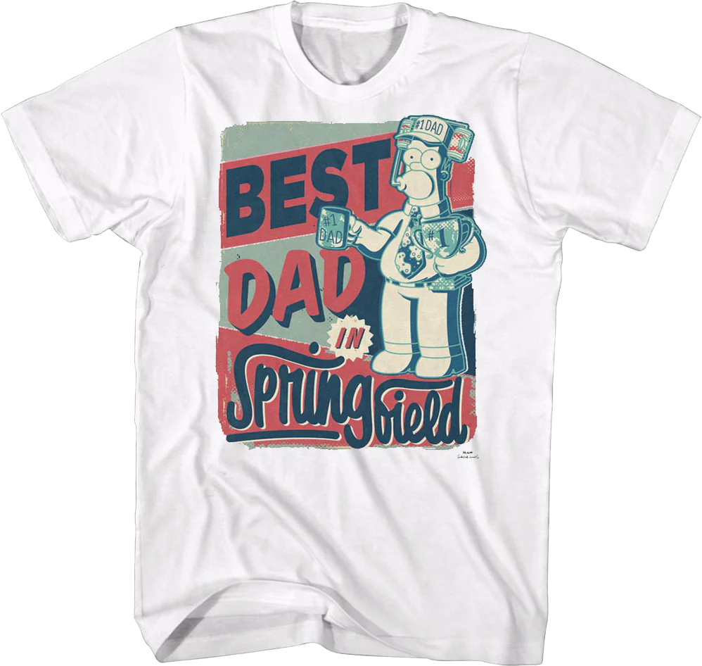 Best Dad In Springfield The Simpsons T-Shirt