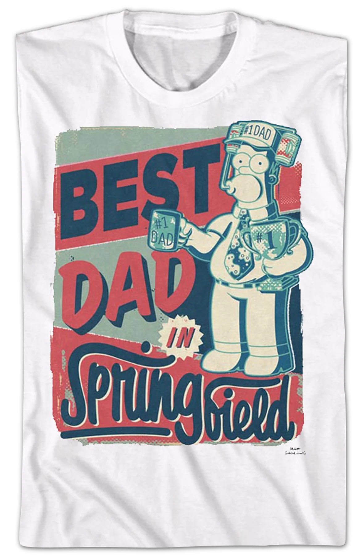 Best Dad In Springfield The Simpsons T-Shirt - Image 2