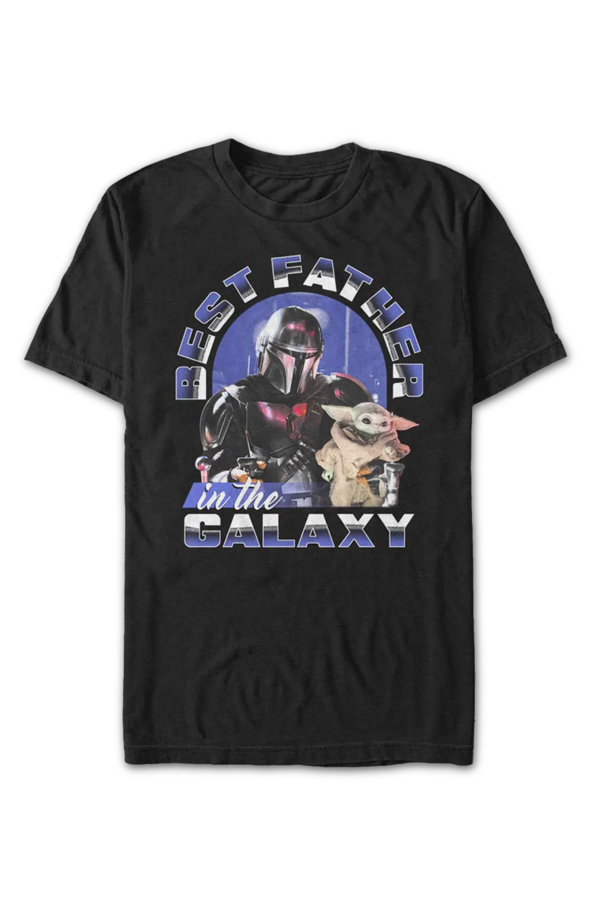 Best Father In The Galaxy The Mandalorian Star Wars T-Shirt - Image 2
