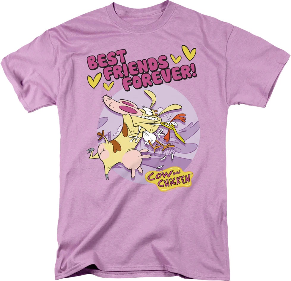 Best Friends Forever Cow and Chicken T-Shirt