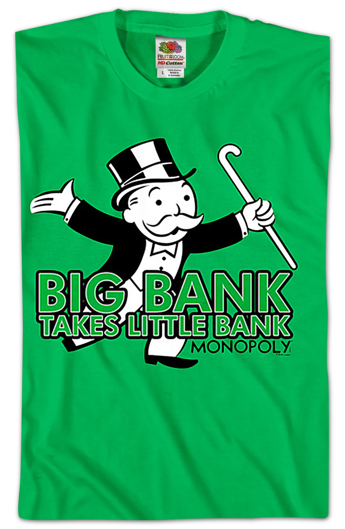 Big Bank Takes Little Bank Monopoly T-Shirt - Image 2