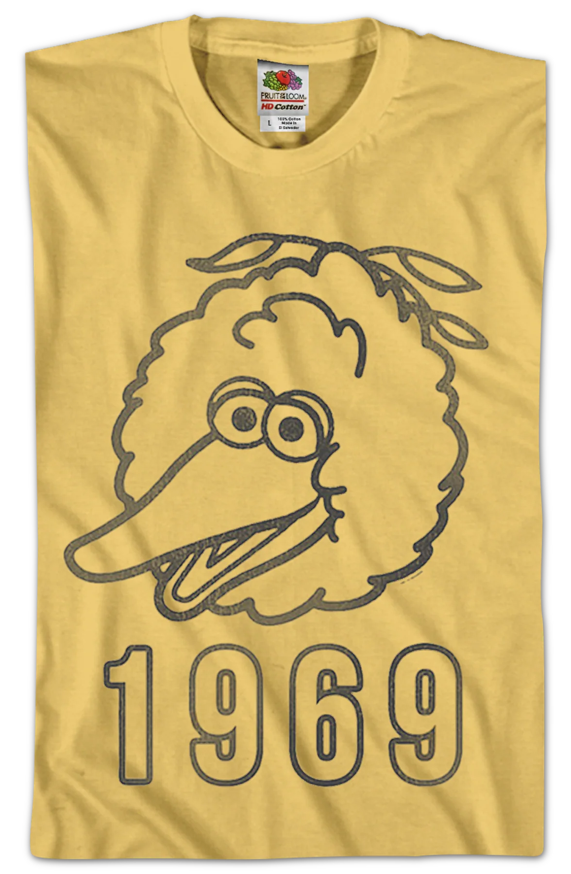 Big Bird 1969 Sesame Street T-Shirt - Image 2