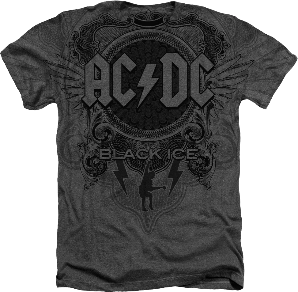 Big Print Black Ice ACDC Shirt