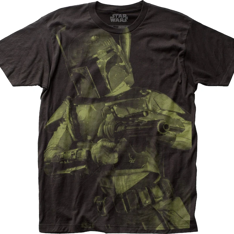 Big Print Boba Fett Star Wars T-Shirt