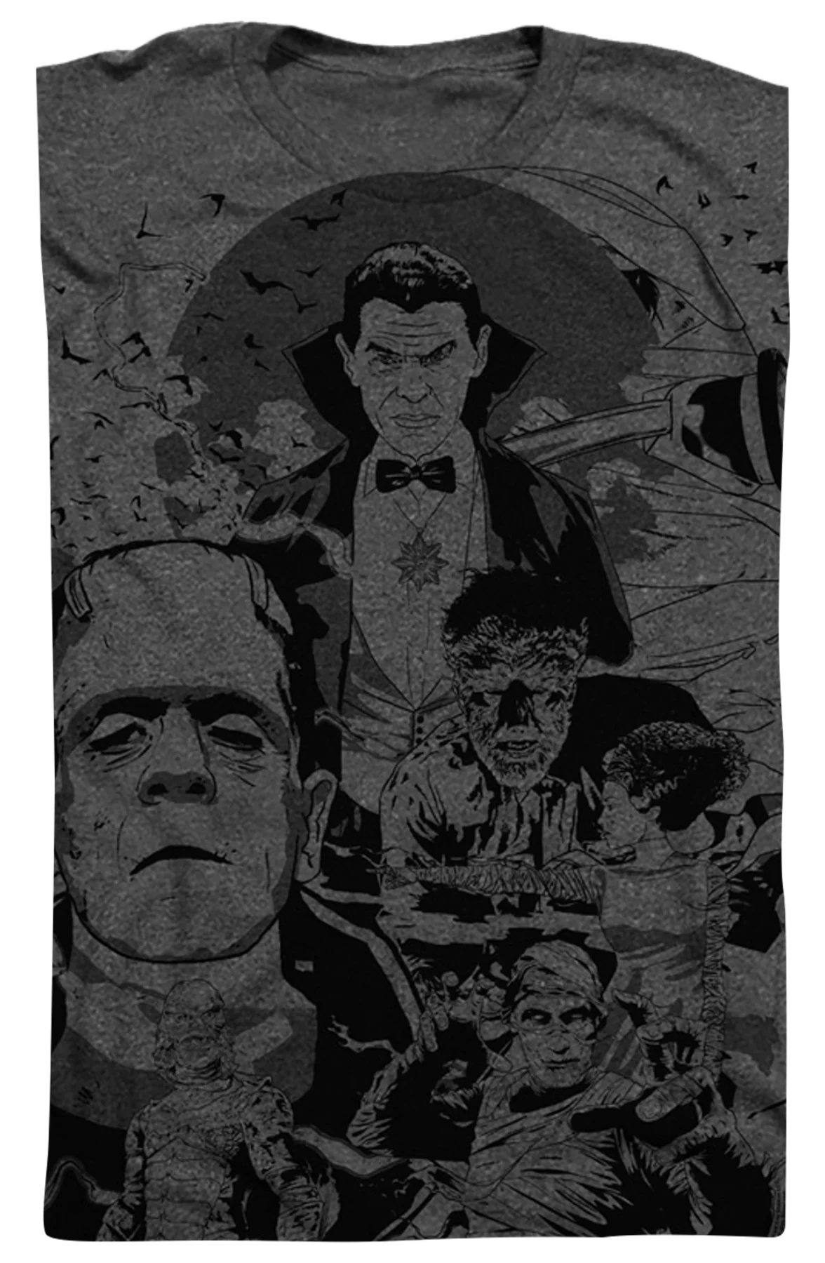 Big Print Collage Universal Monsters T-Shirt - Image 2