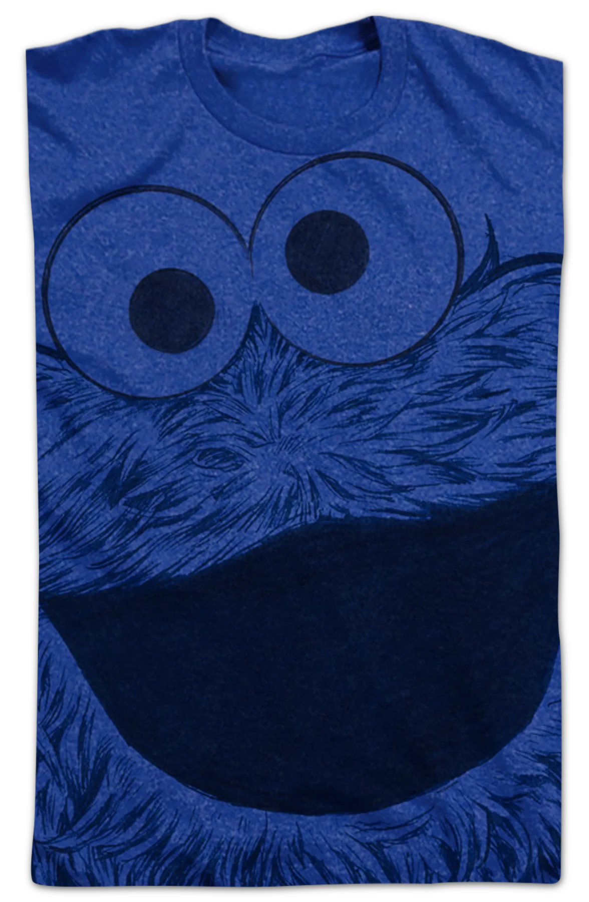 Big Print Cookie Monster Sesame Street T-Shirt - Image 2