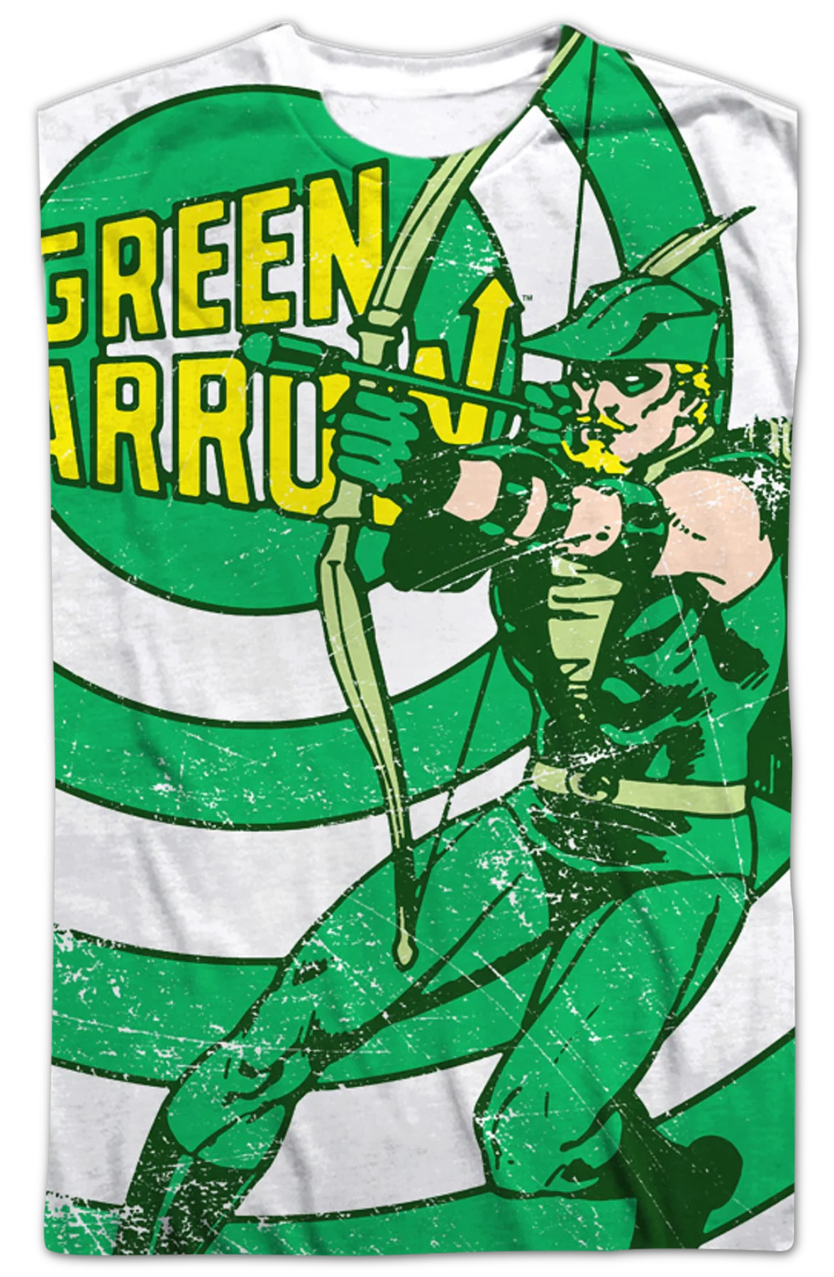 Big Print Green Arrow DC Comics T-Shirt - Image 2