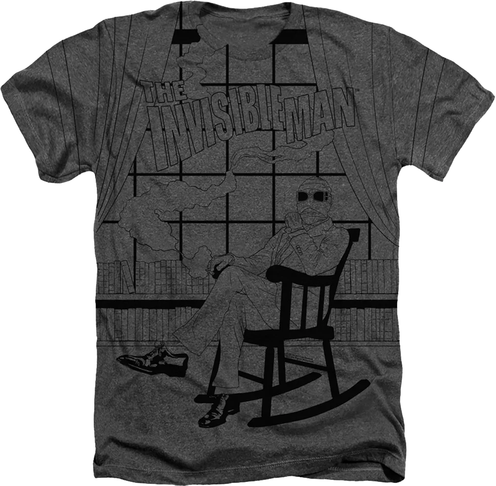 Big Print Invisible Man T-Shirt