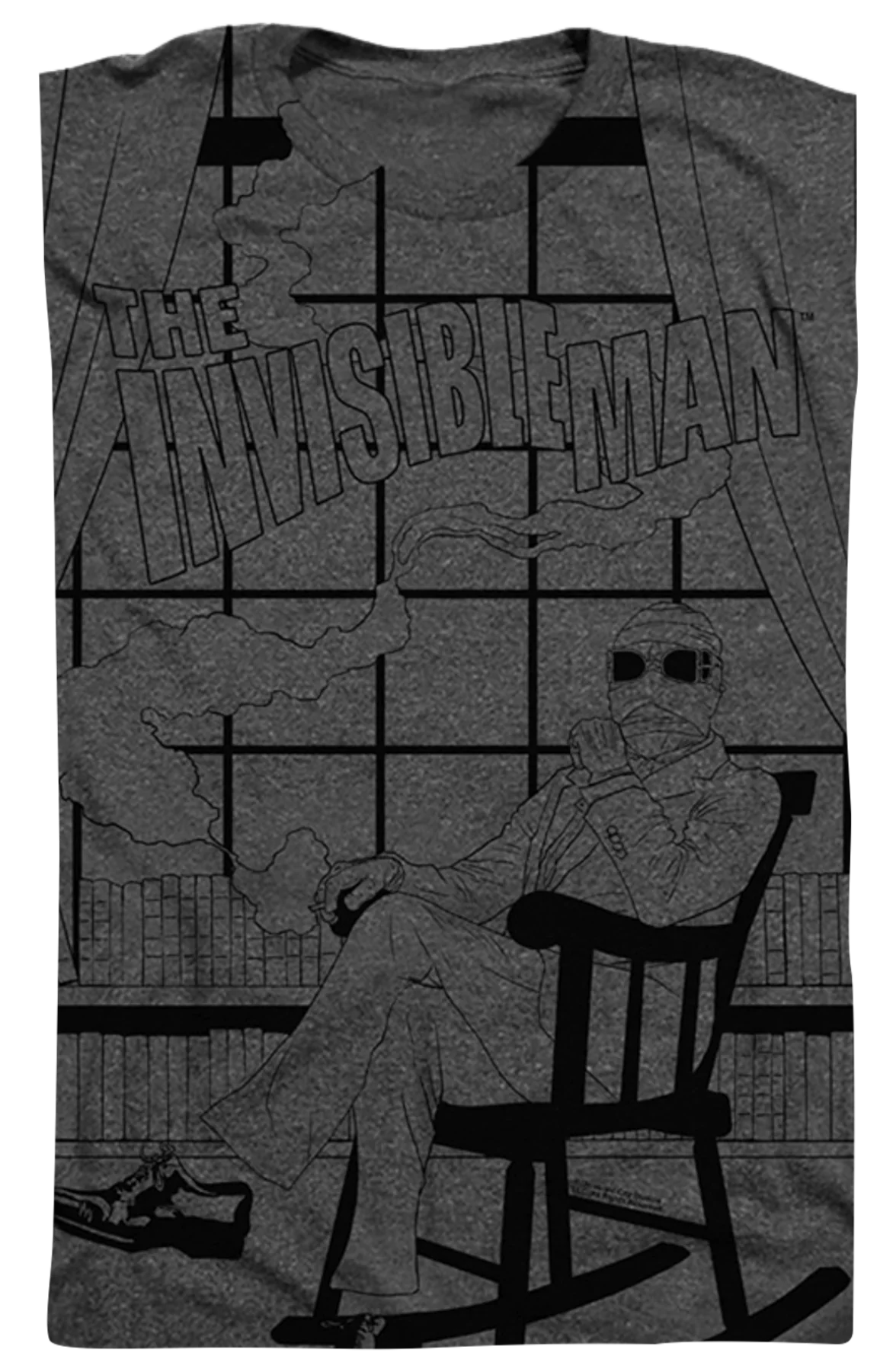 Big Print Invisible Man T-Shirt - Image 2