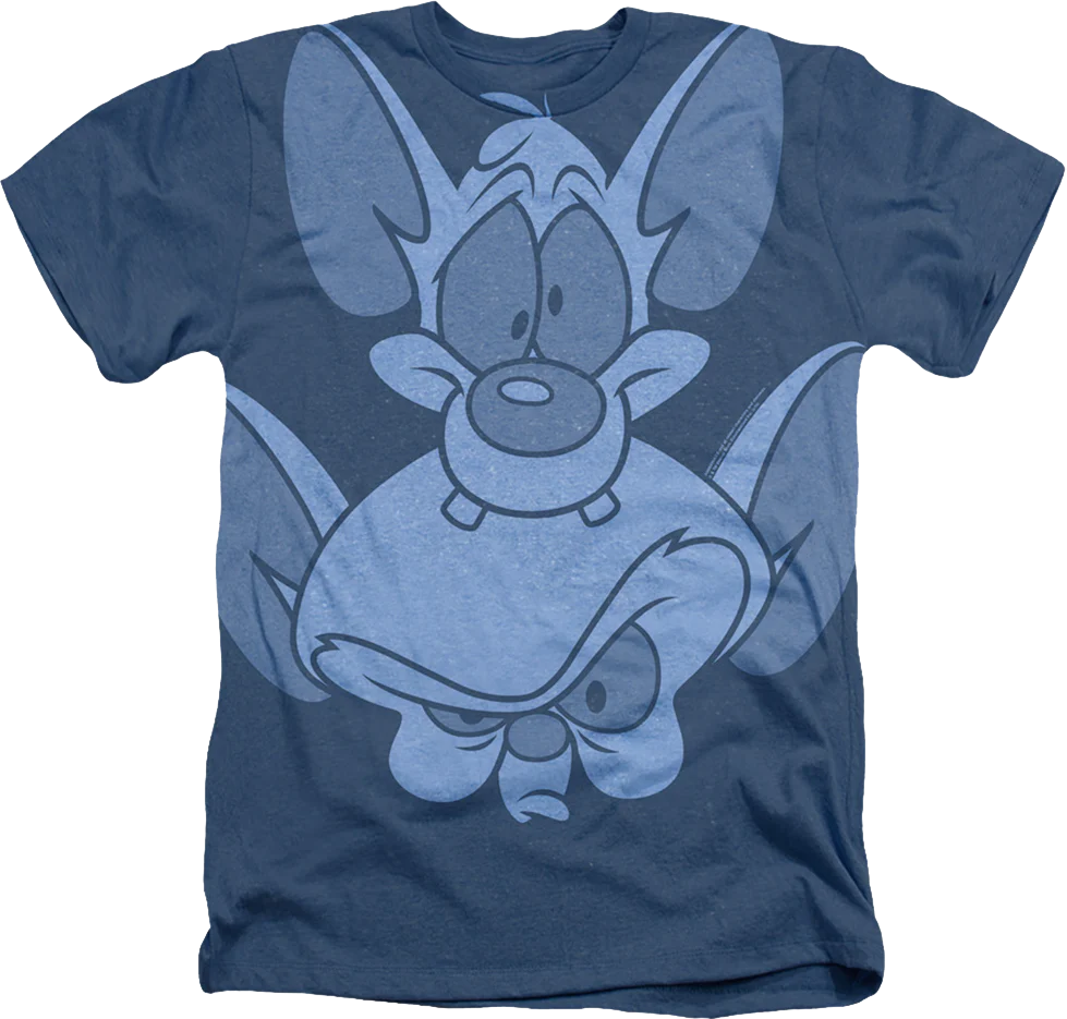 Big Print Pink And The Brain Animaniacs T-Shirt