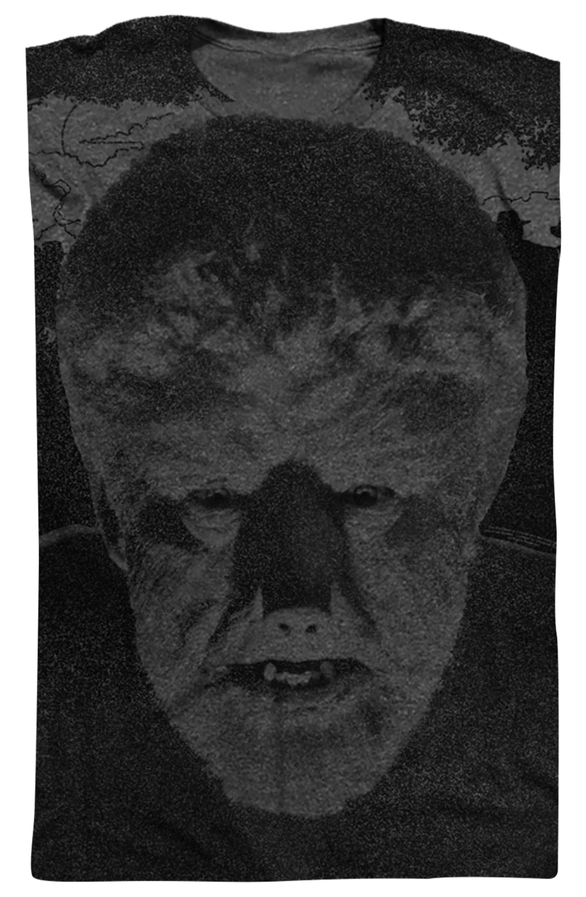 Big Print Wolf Man T-Shirt - Image 2