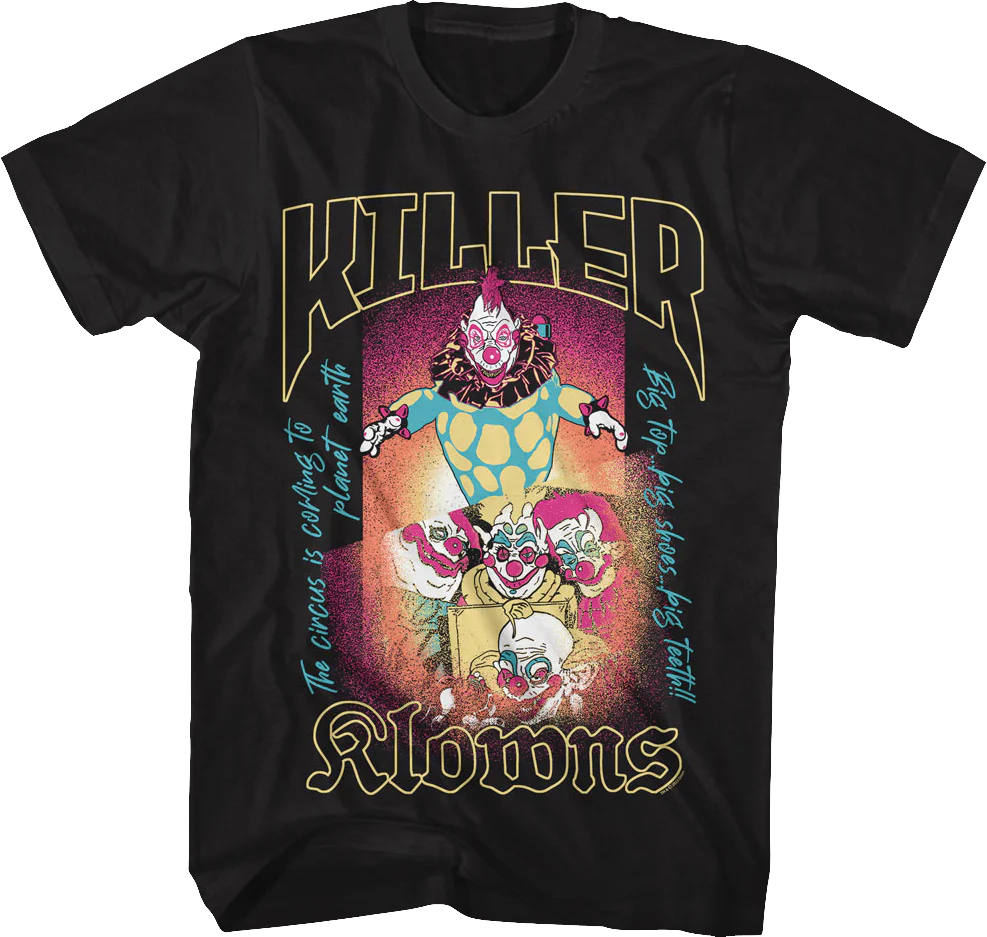 Big Top Poster Killer Klowns From Outer Space T-Shirt