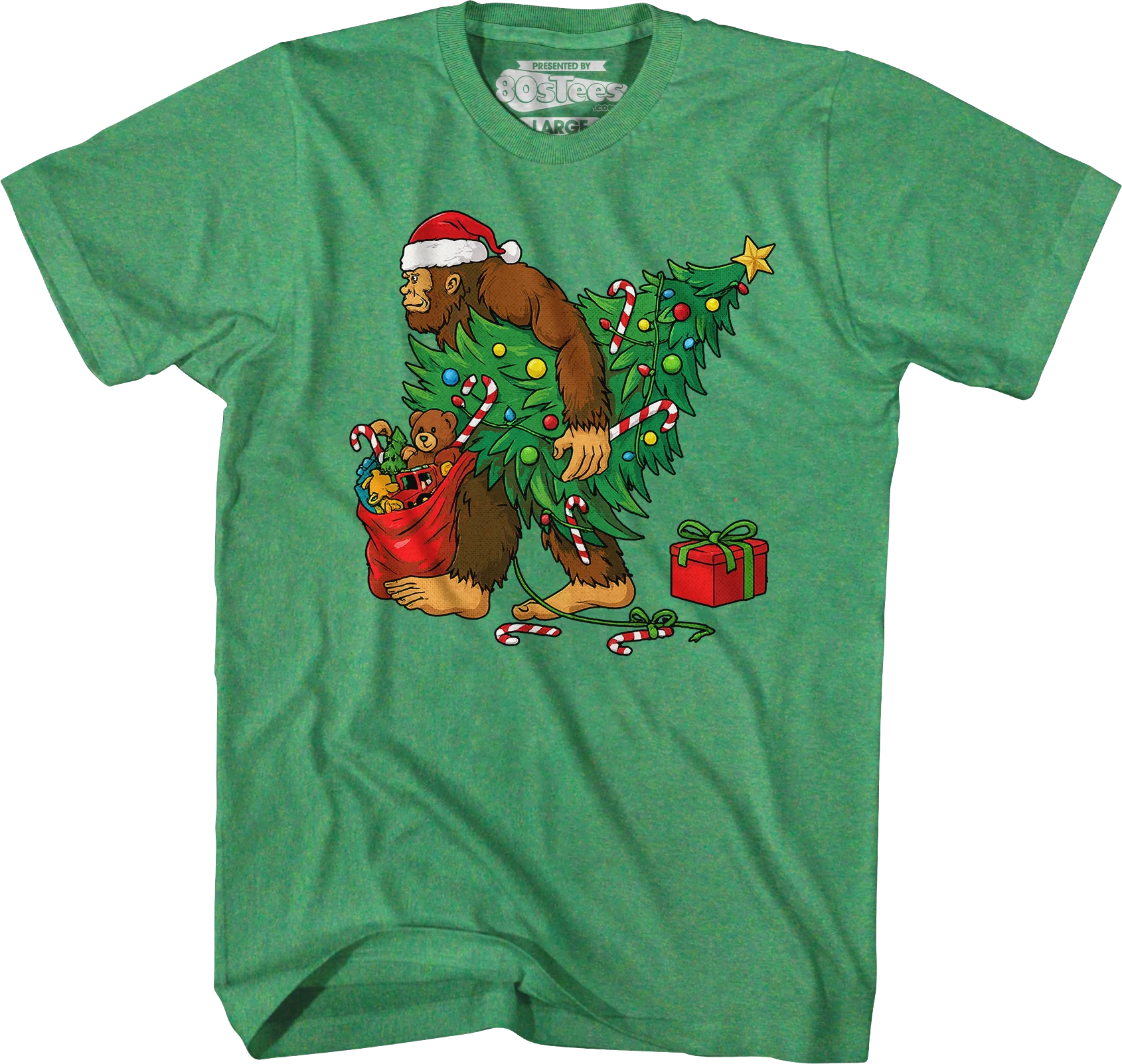 Bigfoot Christmas T-Shirt - Image 3
