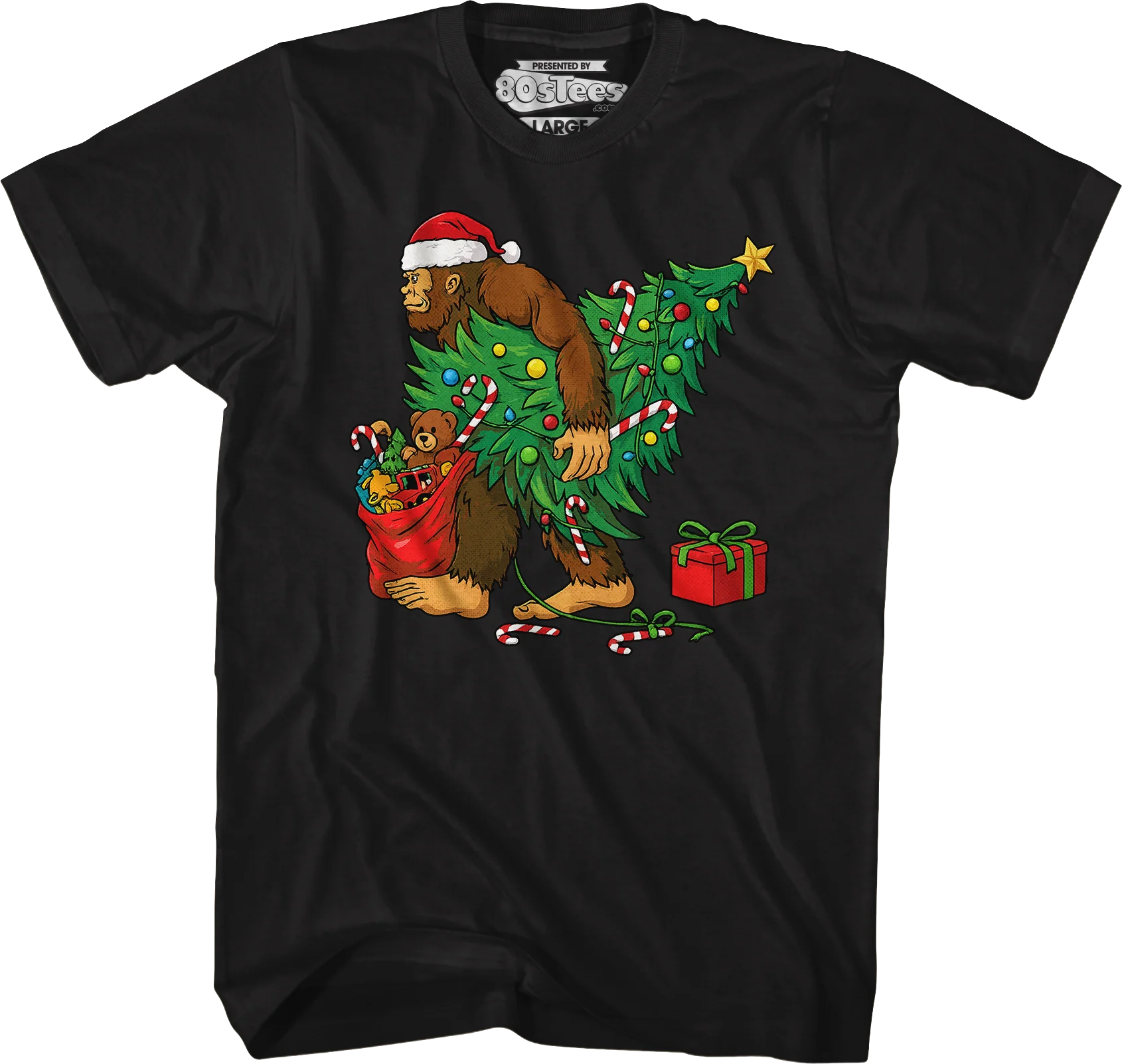 Bigfoot Christmas T-Shirt - Image 4